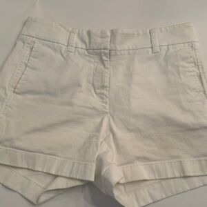 J. Crew White Cotton Shorts 00